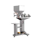 Polavtomatski polnilni stroj za mešanje poprove omake z dvojnimi šobami