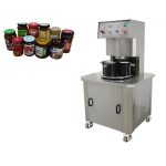 Polavtomatski vakuumski stroj za zapiranje steklenih kozarcev za zapiranje kovinskih pokrovčkov