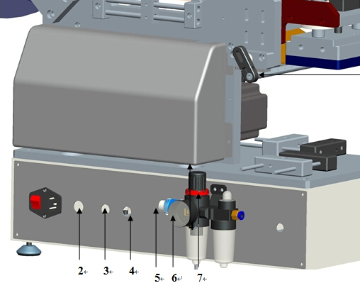 Polsamodejni stroj za etiketiranje plastičnih vrečk za ravne površine