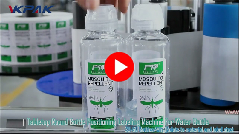 Avtomatski namizni stroj za etiketiranje steklenic vode VK-TL