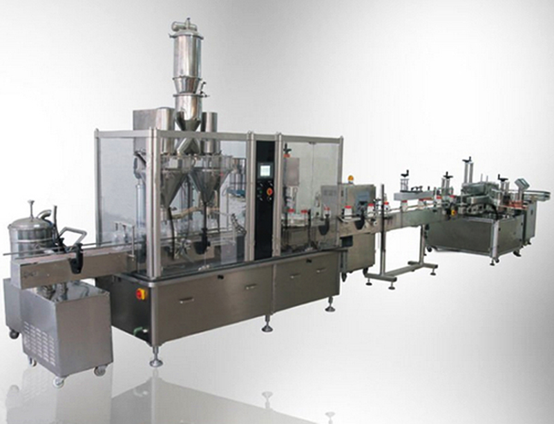 filling capping labeling packaging line for bottles pharma polnilo zapiranje etiketiranje line.jpg