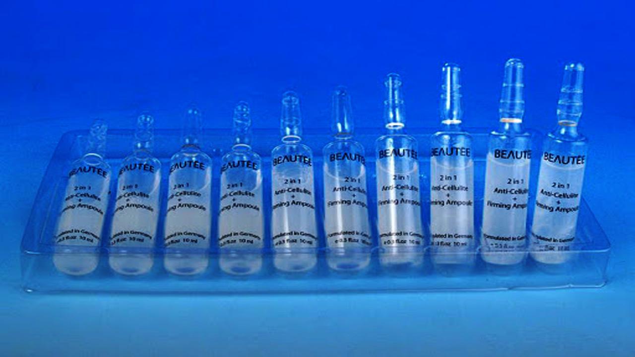 liquid solution bottles labeling machine samples final products ampule bottles.jpg