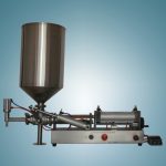 Stroj za polnjenje medu z visoko viskoznostjo arašidovega masla s tlačnim lijakom